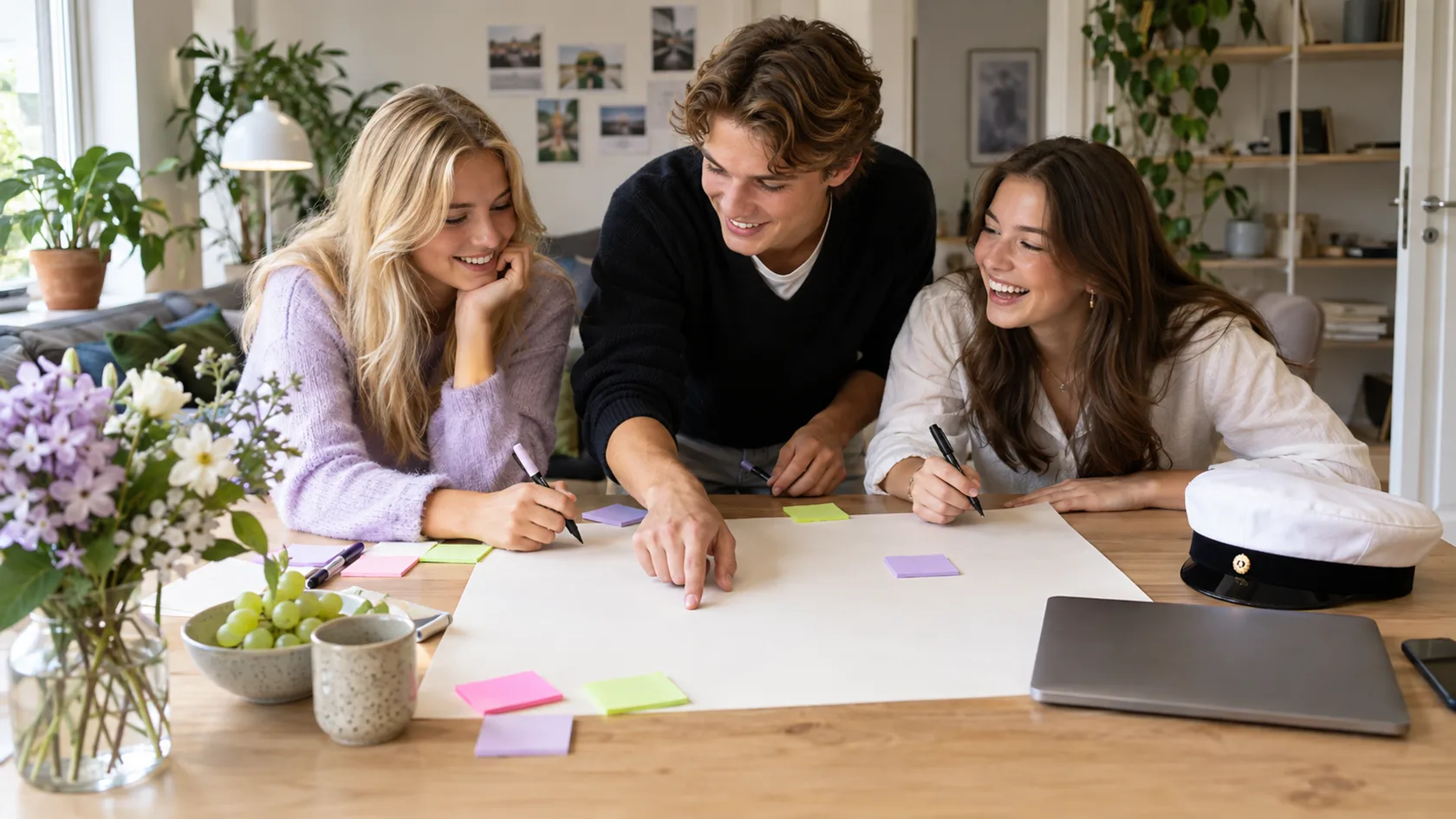 Illustration: Studentklassens gemensamma planering och idéer